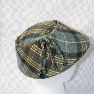 Vintage Plaid Cloche Hat